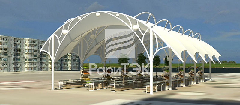 Уличные торговые палатки в Казани